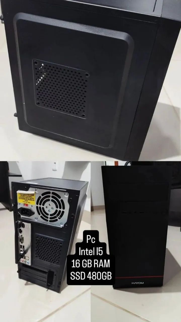 CPU Intel i5 SSD 480 gb