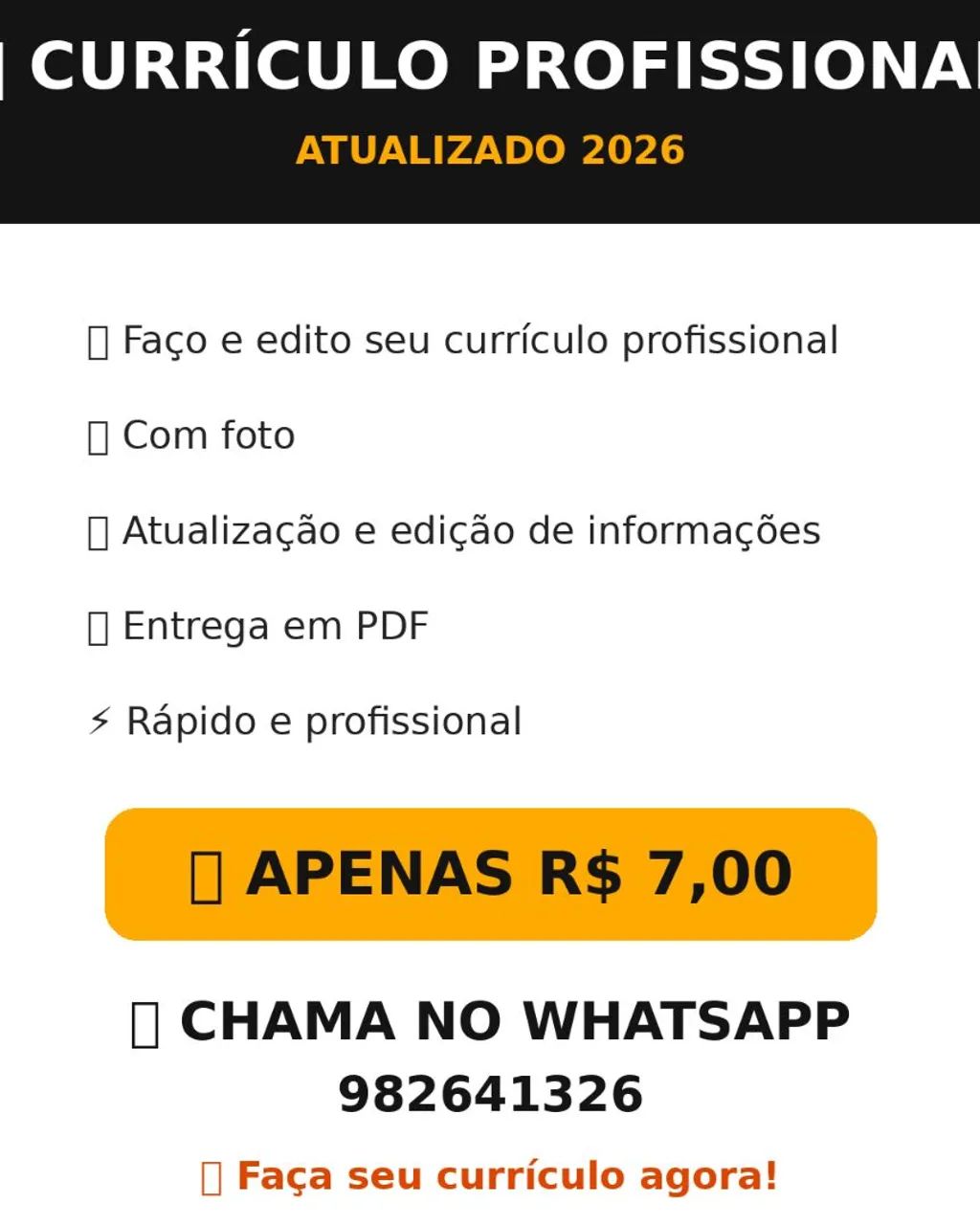 faço currículo com foto em PDF  - Foto 2