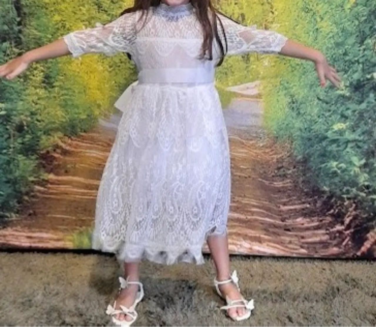 Vestido de renda Meninas - Foto 2
