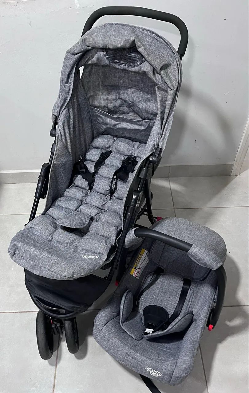 Kit carrinho + bebê conforto  - Foto 2