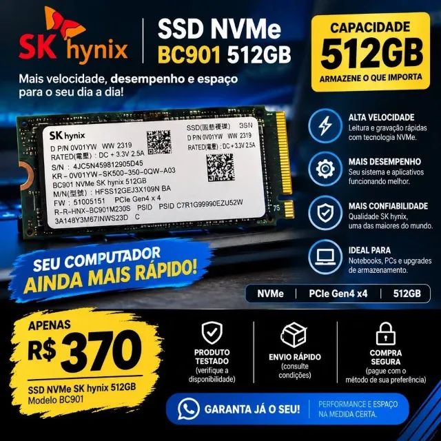 SSD NVMe 512 GB