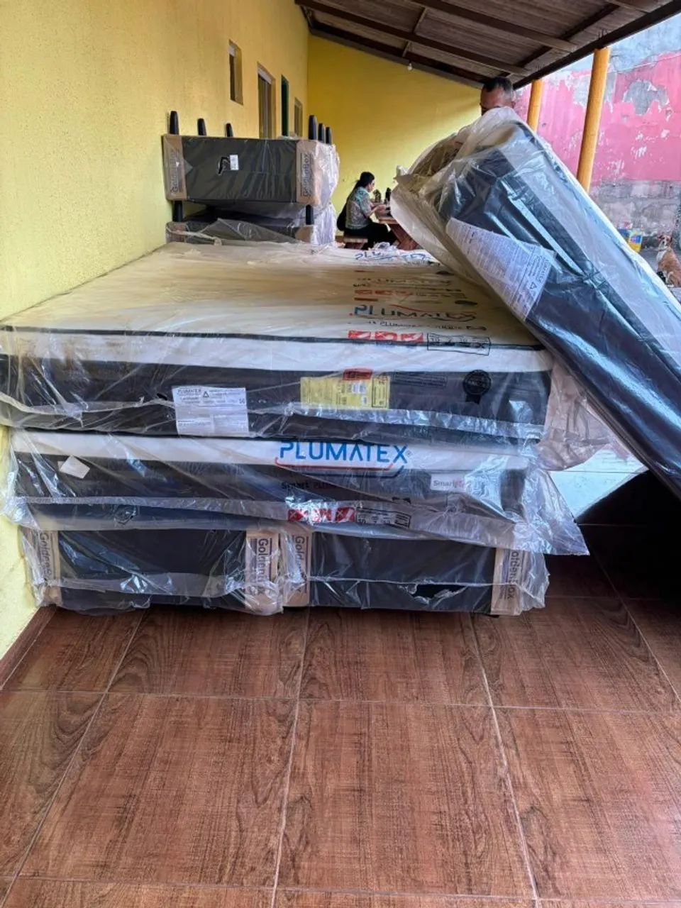 Vendo Colchão + Box Queen Size - Foto 4