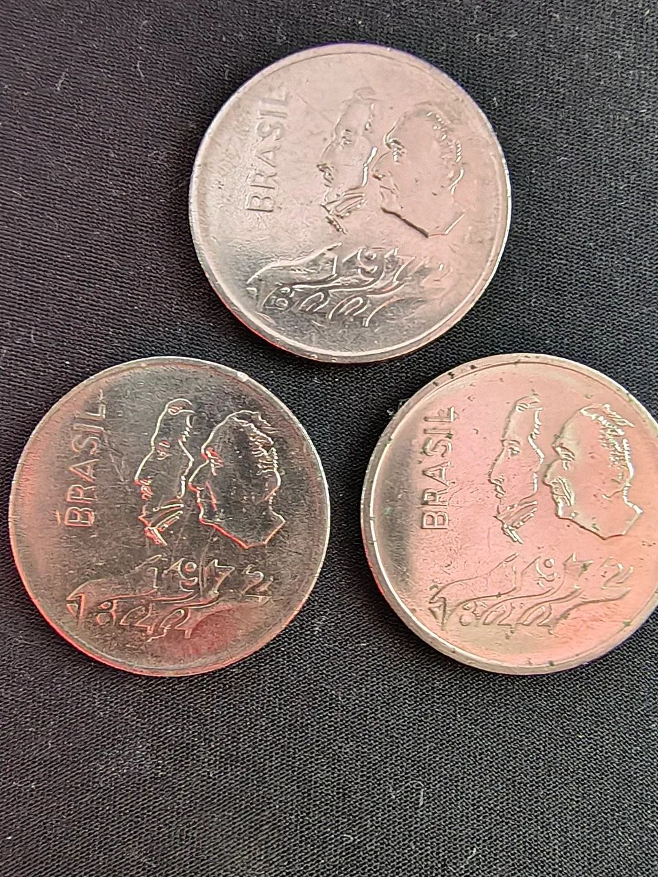 Lote 3 moedas 1 cruzeiro 1972 - Foto 2