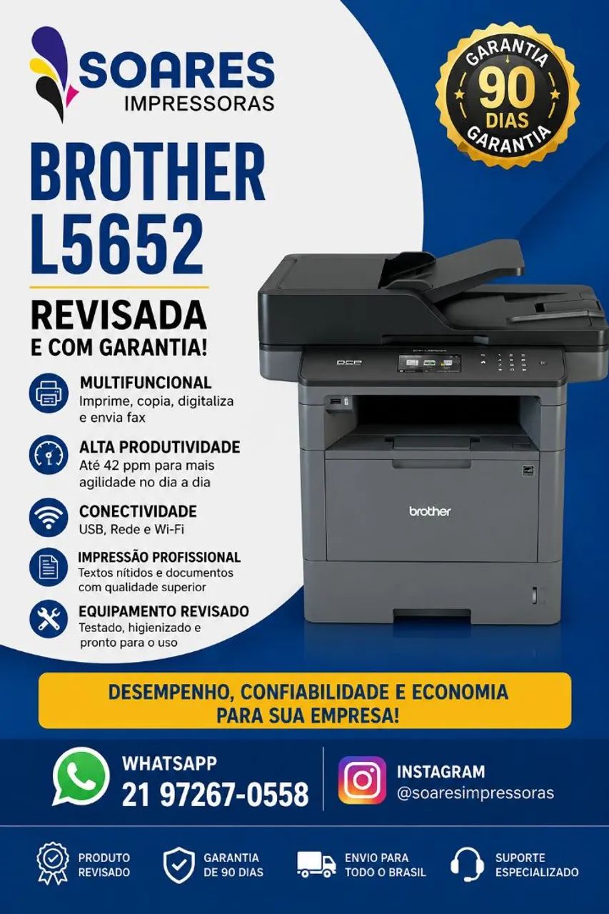 Vendo impressora brother L5652 