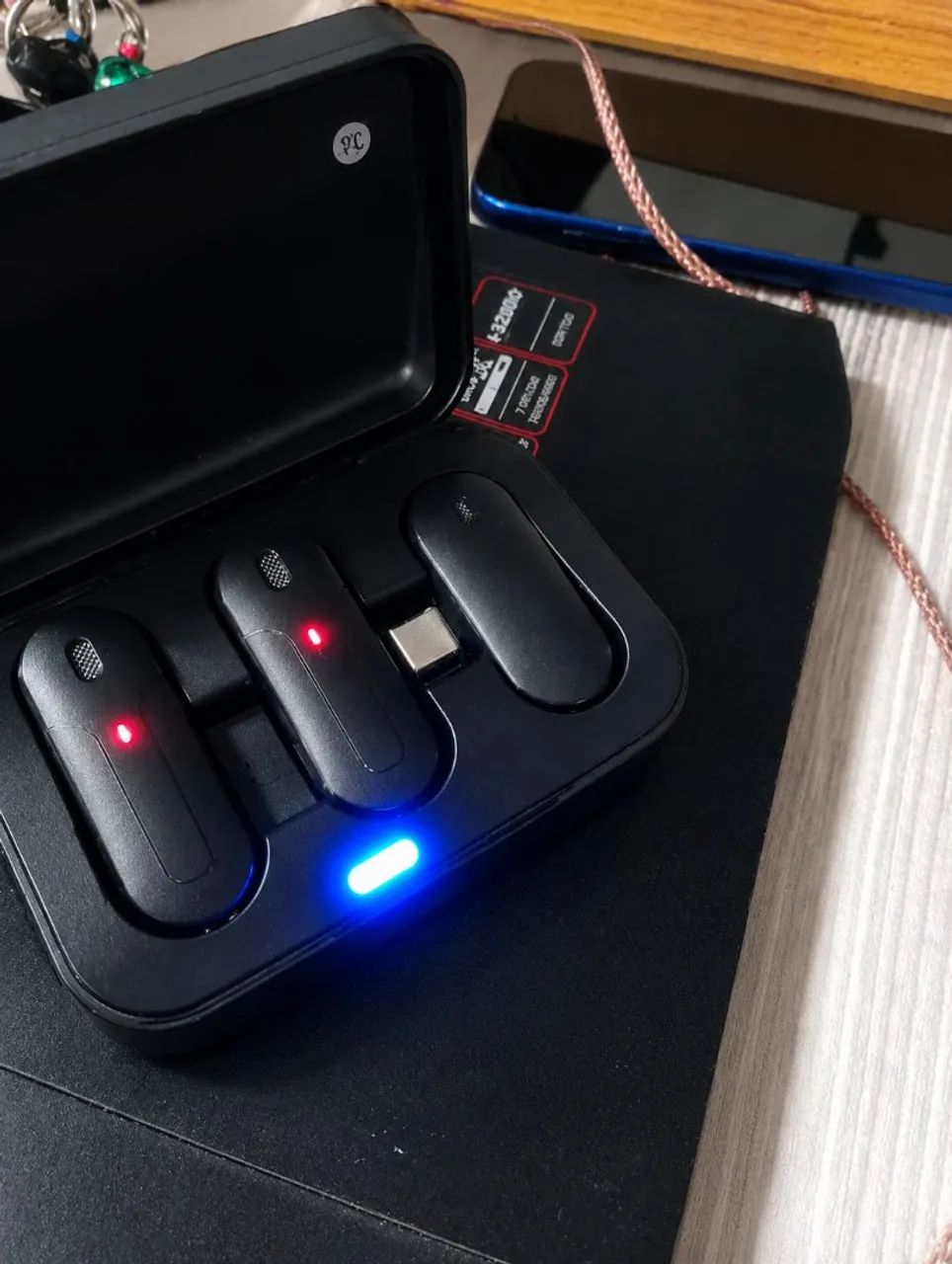 Microfone de Lapela bluetooth 