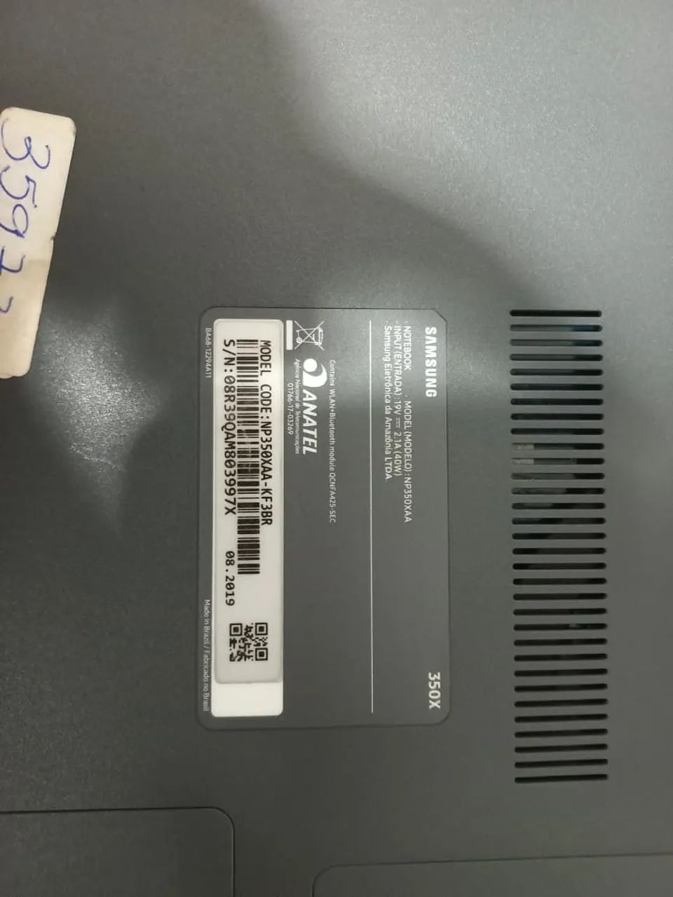 Notebook Samsung 