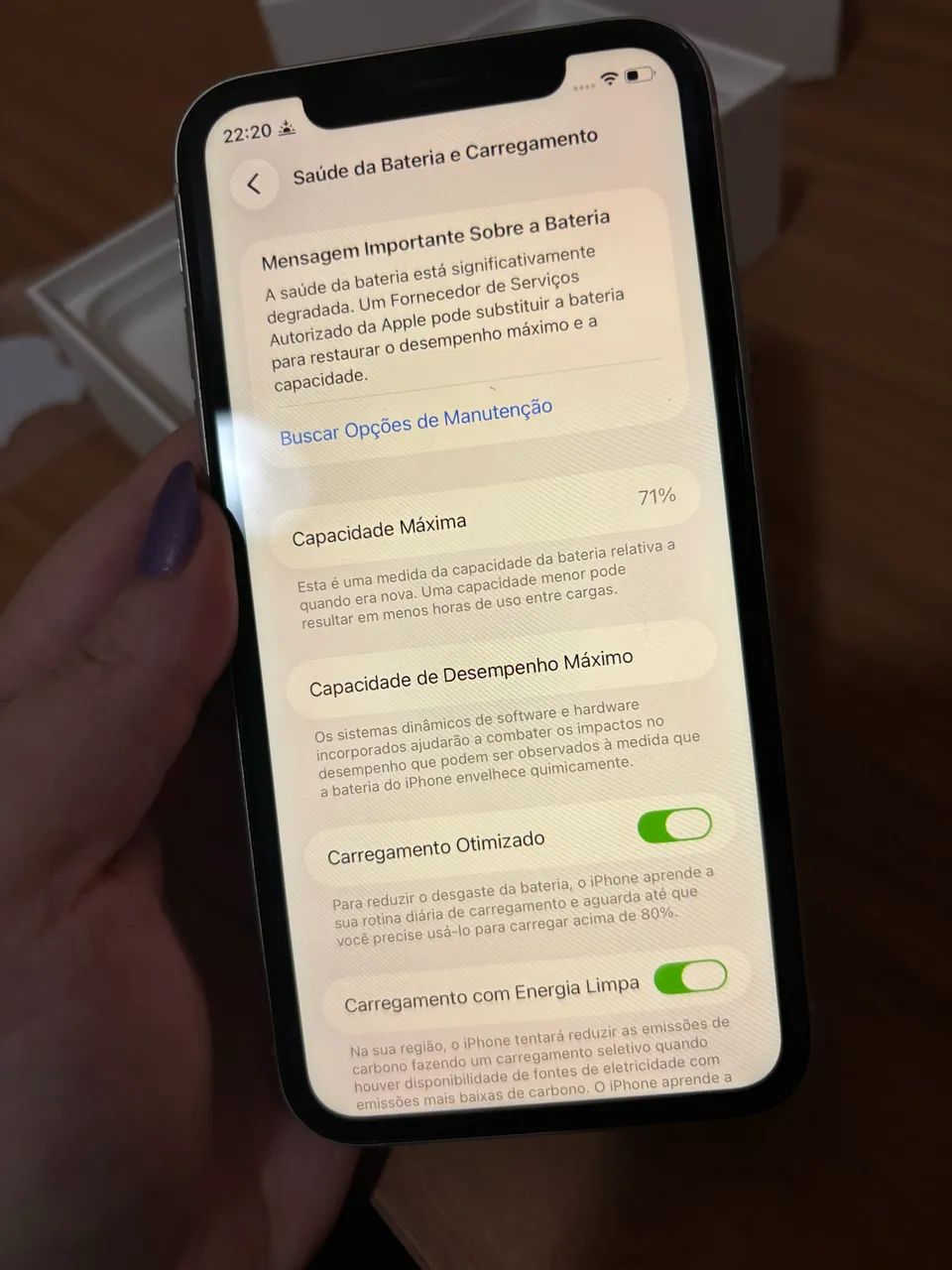 Iphone XR 64GB branco - com caixa e cabo original - Celulares e