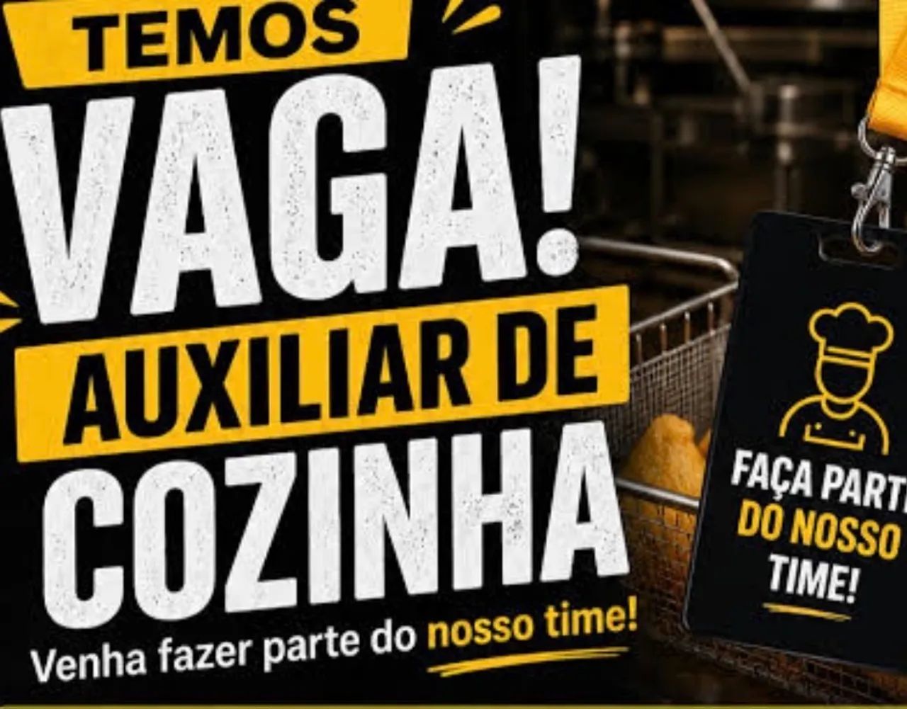 Vaga para Auxiliar de Cozinha