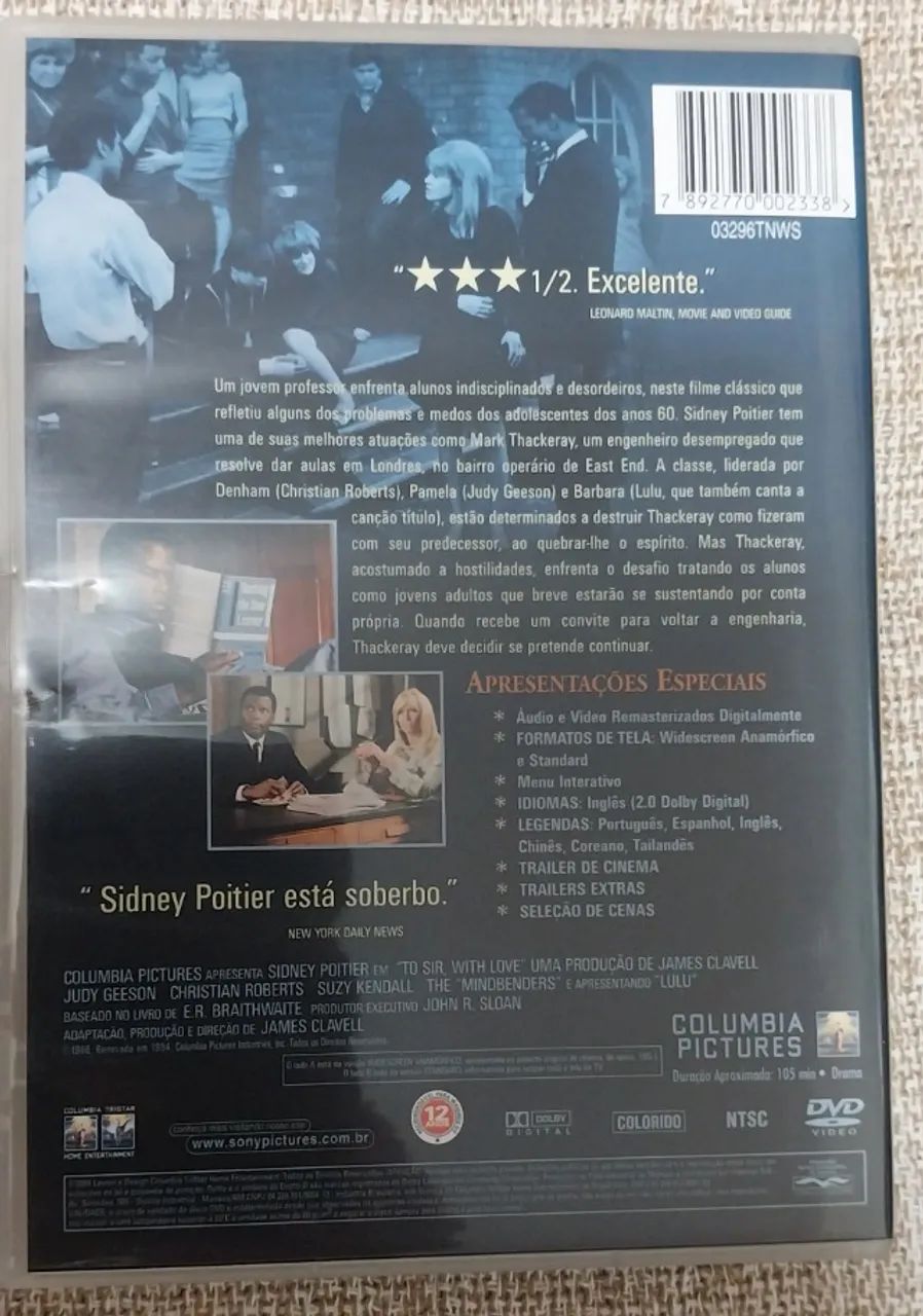 DVD filme Ao mestre, com carinho - áudio em inglês - Foto 2