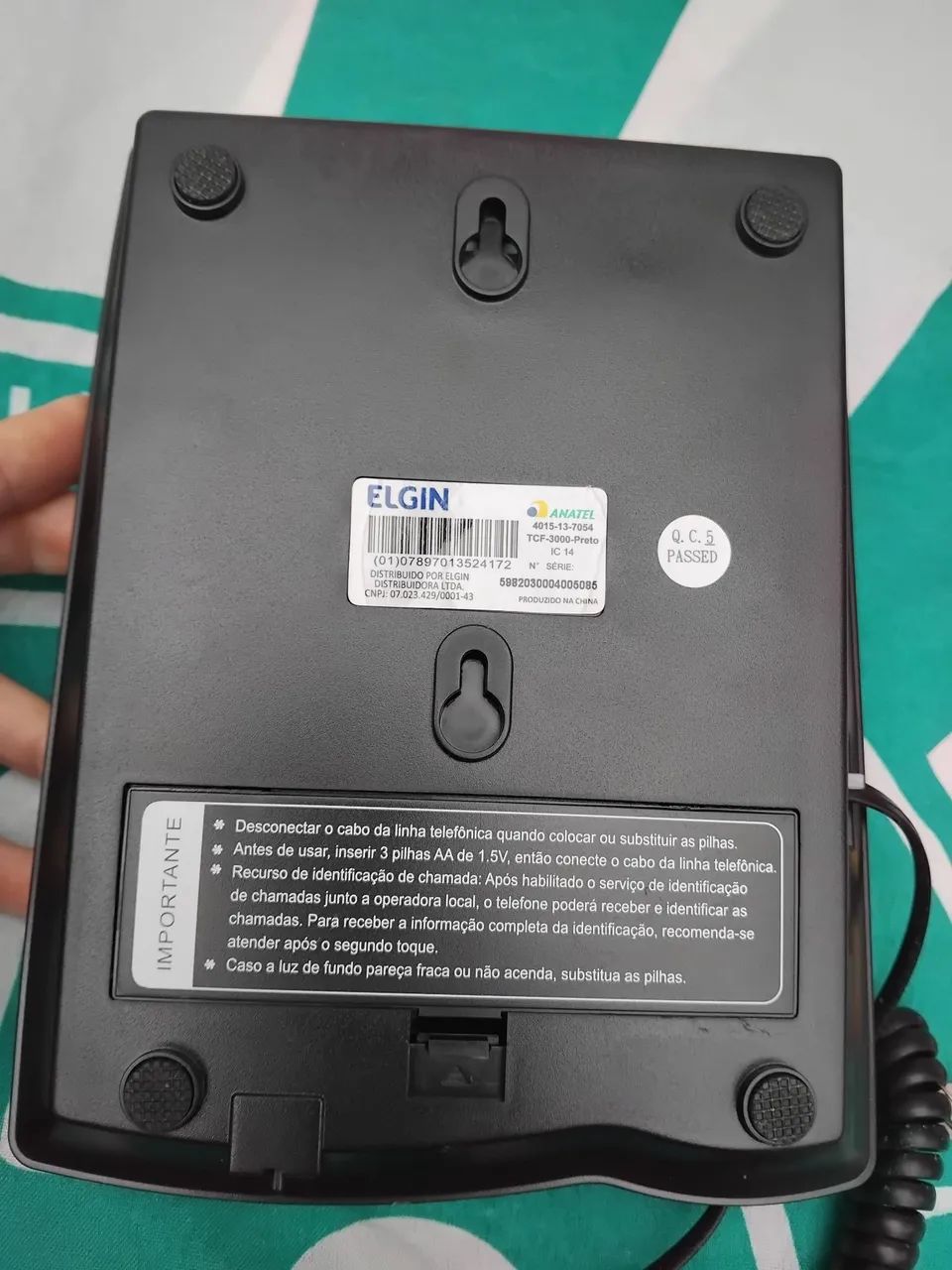 Telefone fixo Elgin tcf-3000 ( identificador +viva voz) - Foto 4