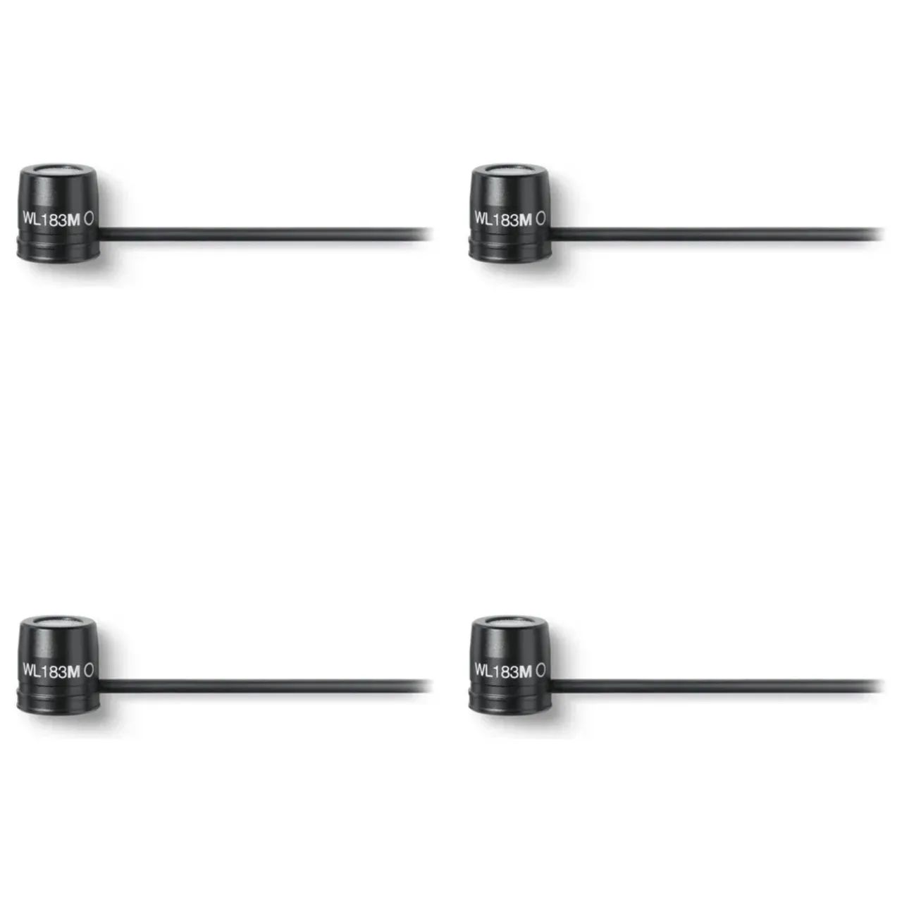 Kit 4 Microfone de Lapela Discreto Profissional Shure WL183M - TA4F