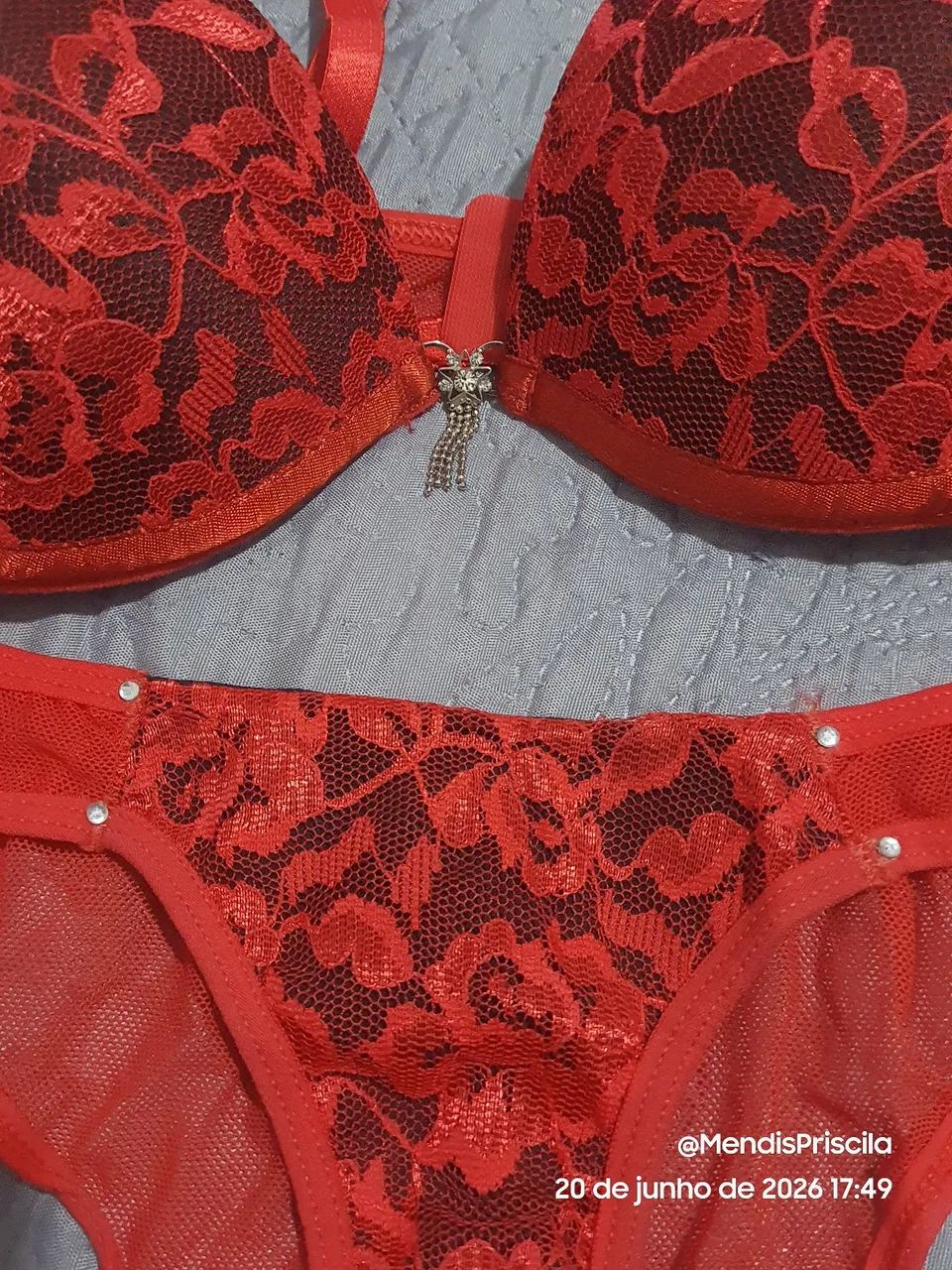 Lingerie Vermelha - Foto 2