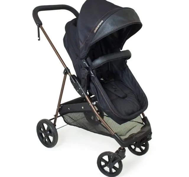 Carrinho bebê Galzeano com bebê conforto e base - Foto 3