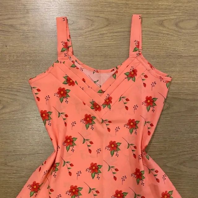 Regata Floral Salmão M - Foto 2