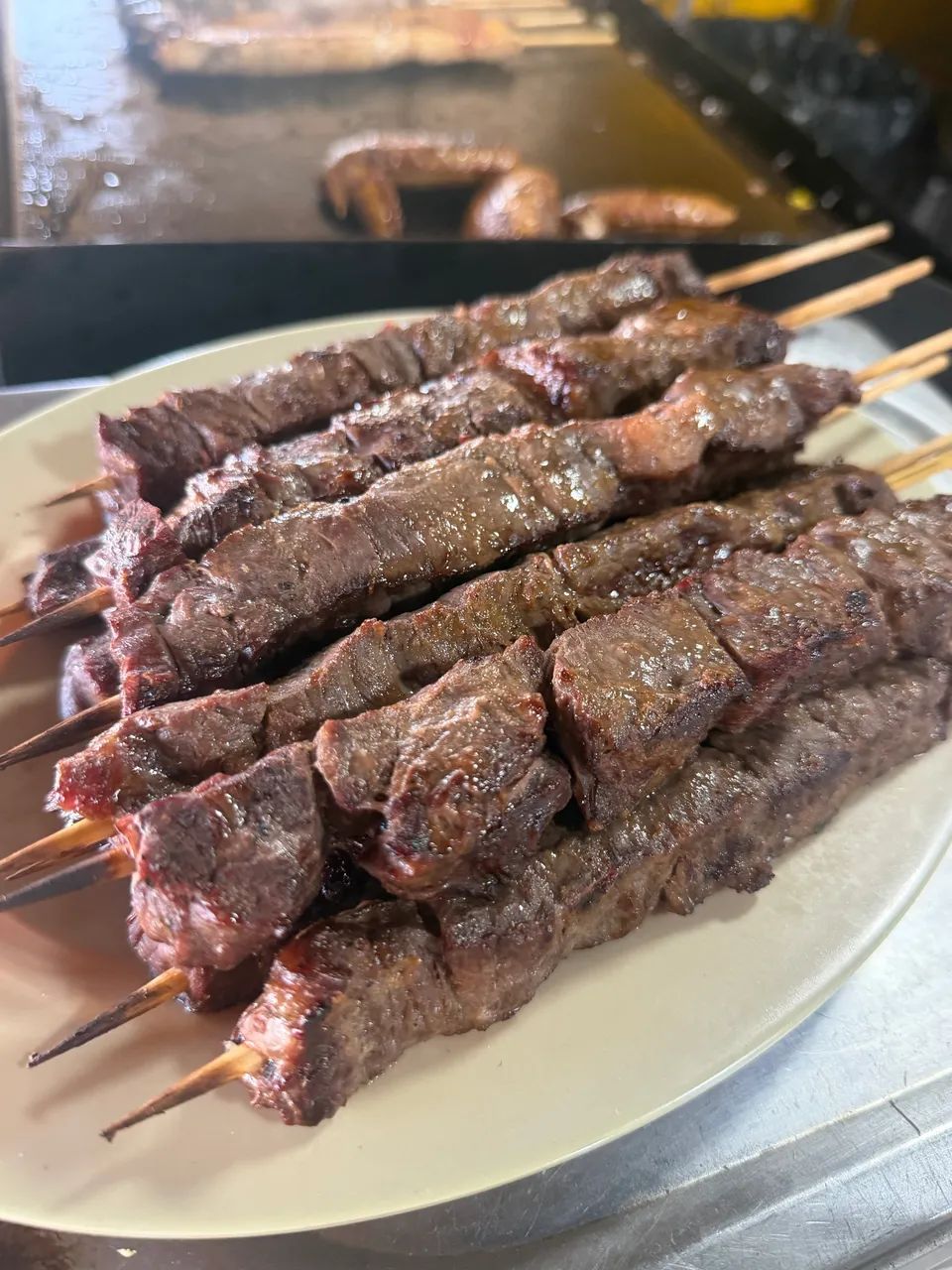 Churrasqueiro para espeto