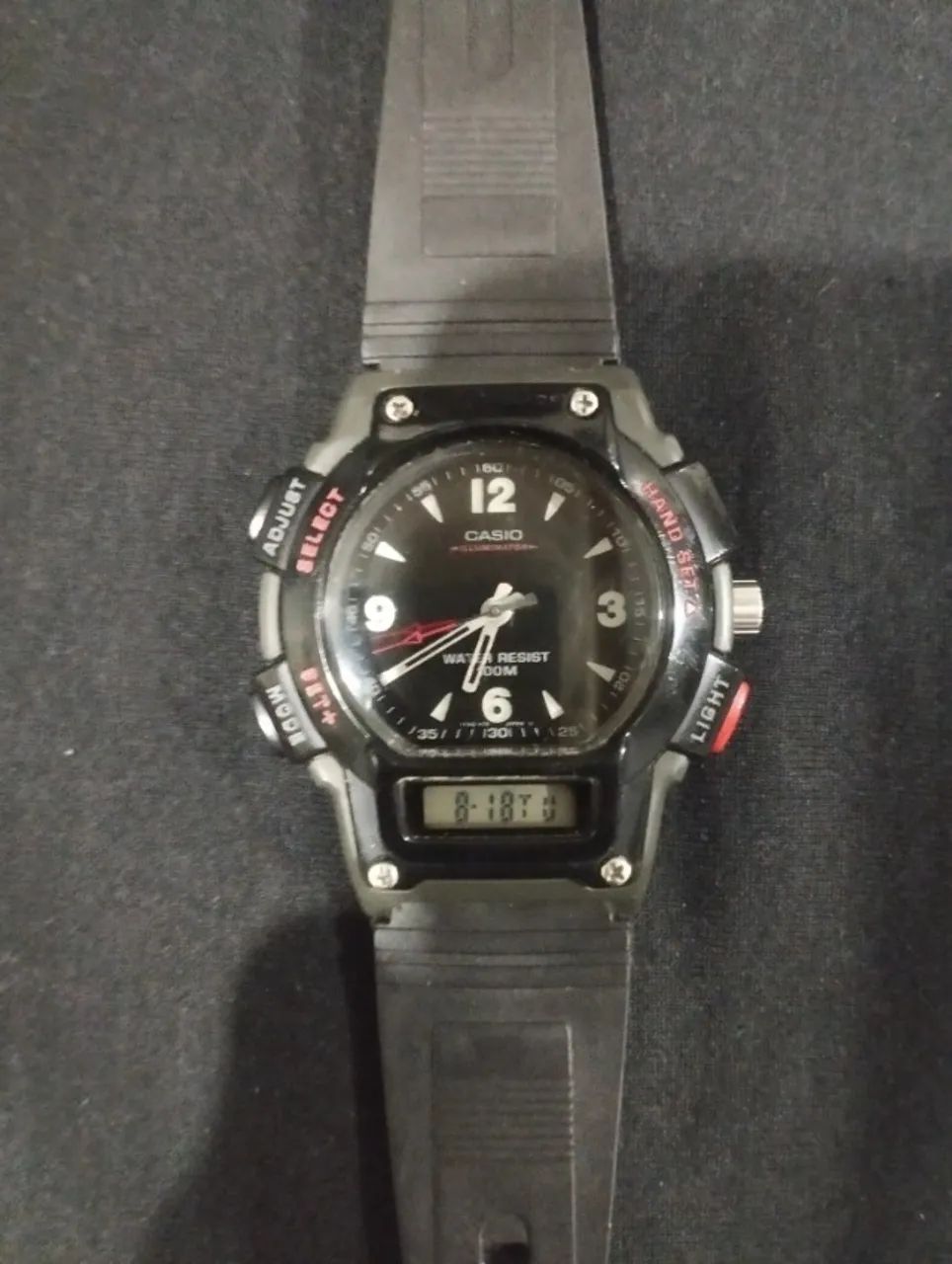 relogio casio anadigi vintage