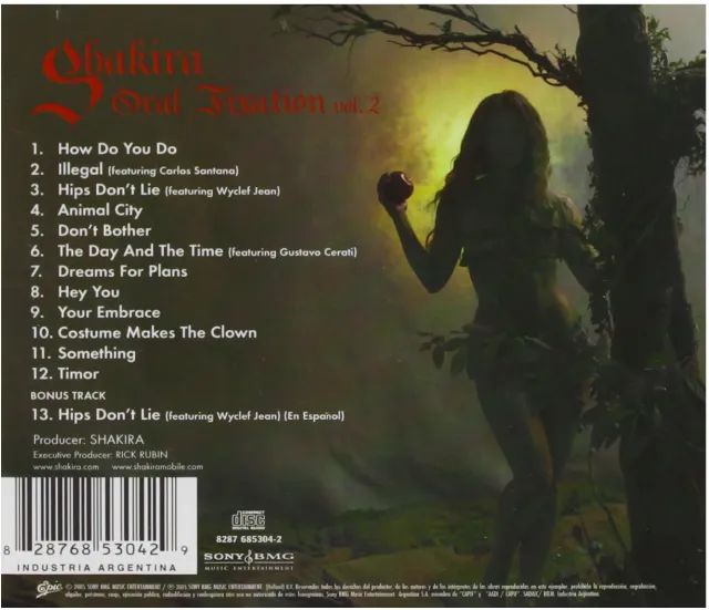 CD Shakira - Oral Fixation - Foto 2
