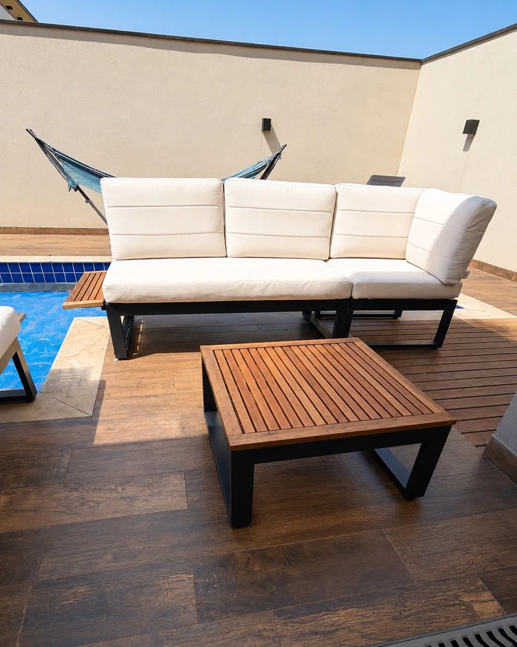 Conjunto de Sofá para Área Externa com Mesa para Piscina/Varanda - Foto 3