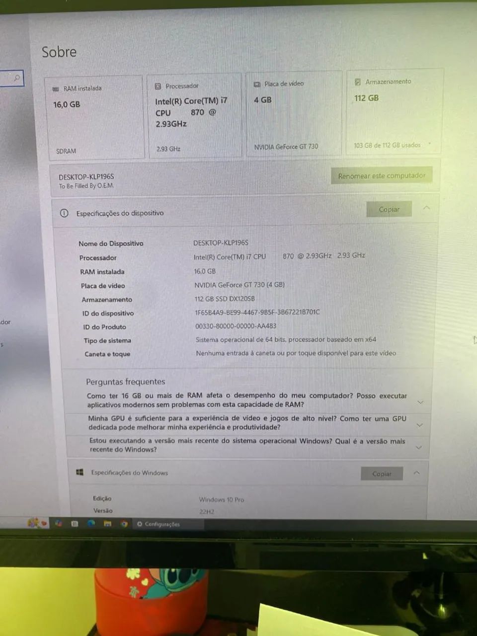 Vendo Pc tudo funcionando  - Foto 4