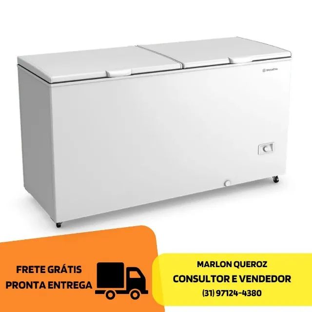 Freezer Horizontal 2 Tampas 546L Metalfrio