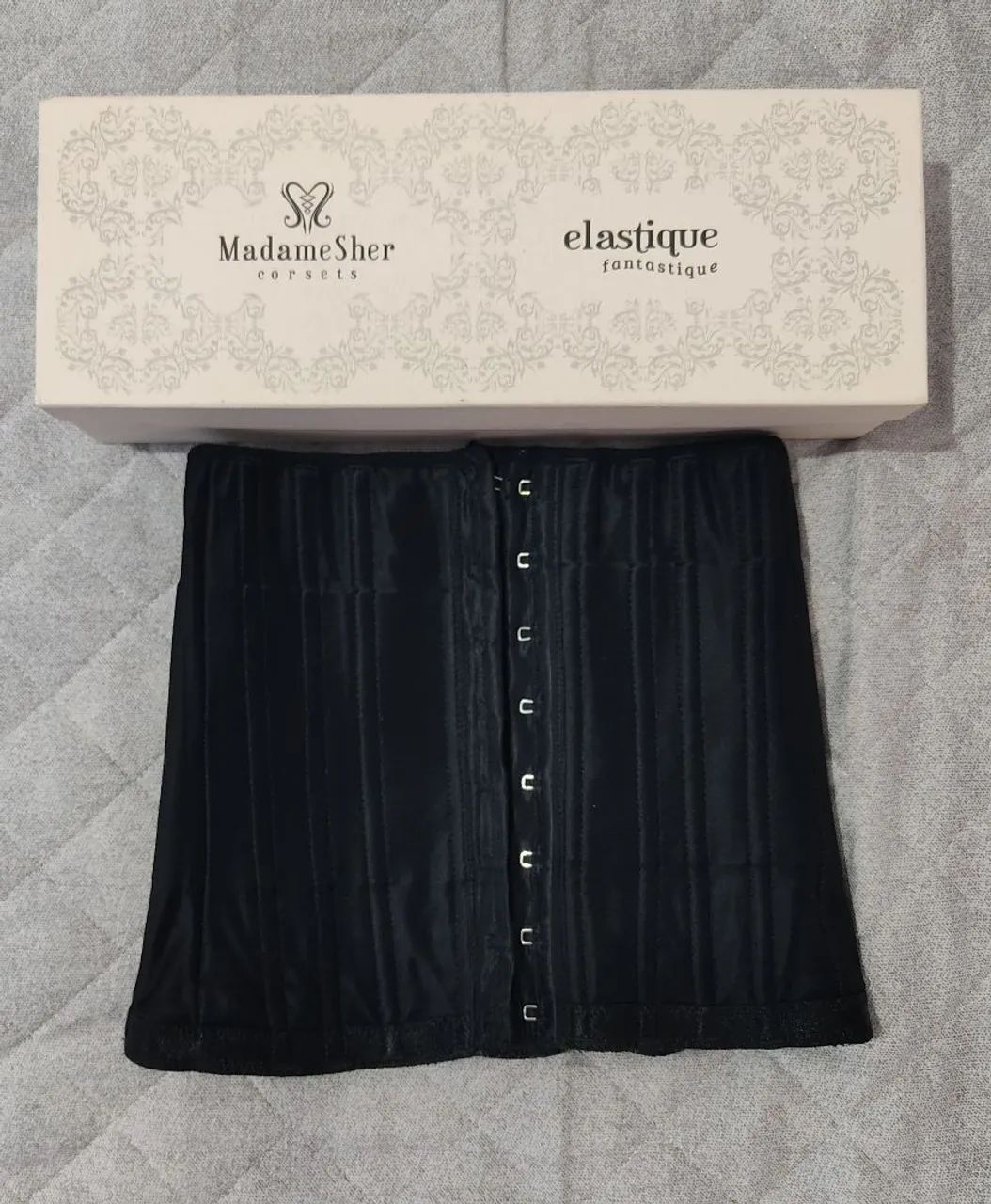 Corset Madame Sher Elastique Preto P - Foto 2