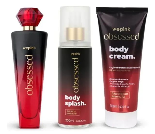 Wepink Obsessed - kit de beleza perfume body splash e hidratante