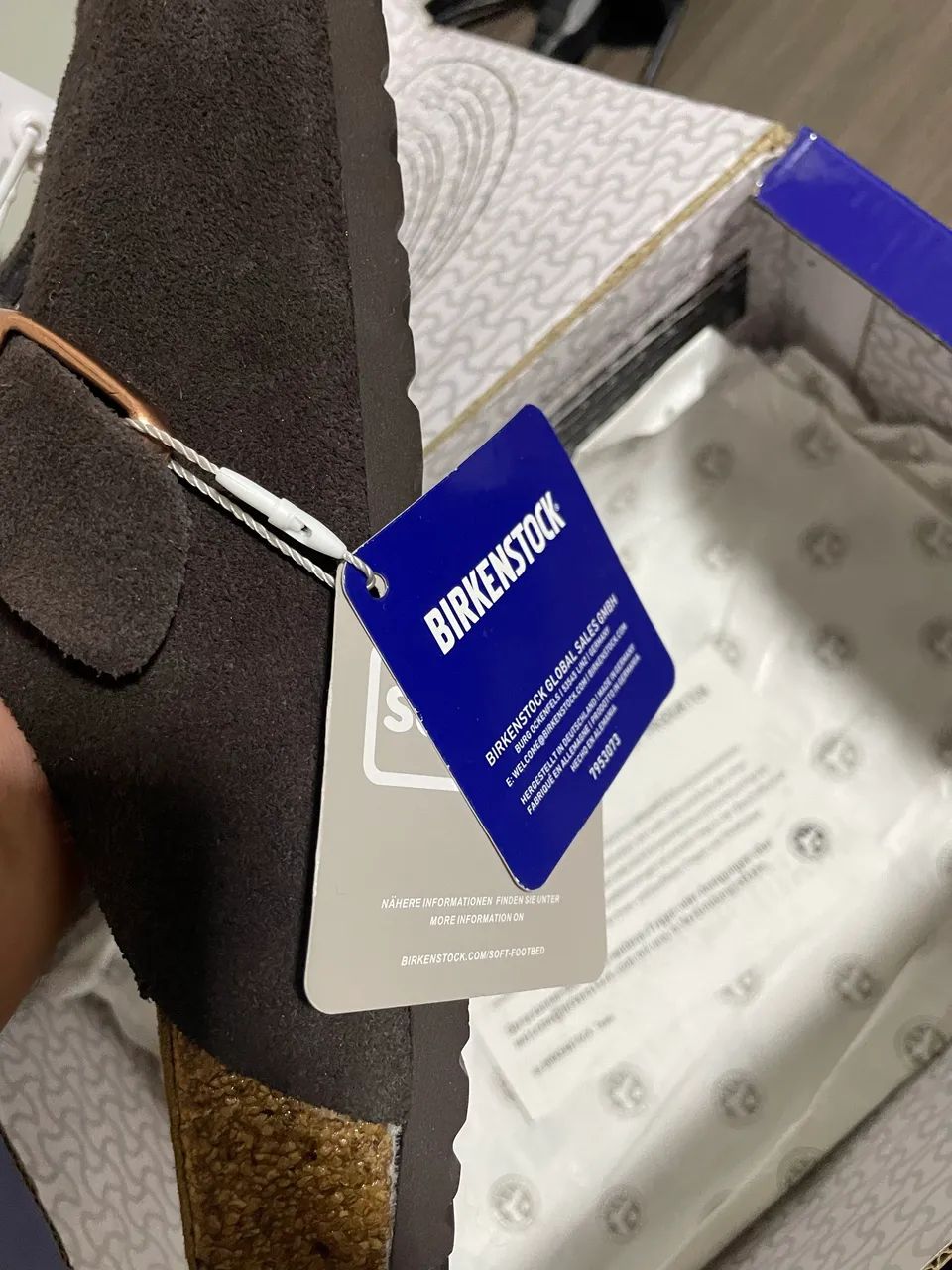 Birkenstock Slipper Boston de camurça, nunca usada - Foto 3