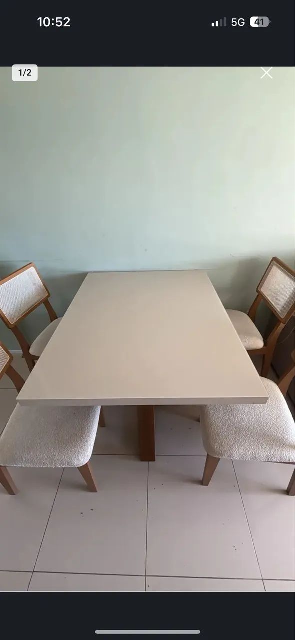 Combo sala de jantar - mesa e armários de cozinha 