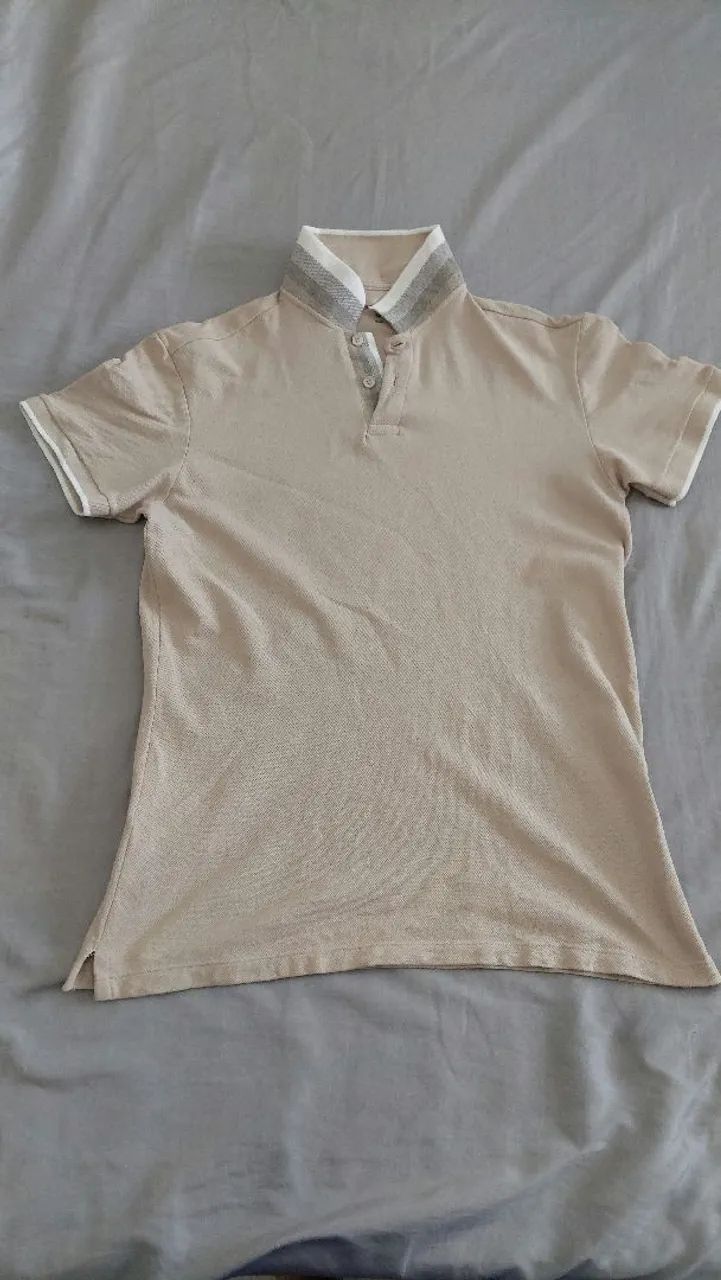 Camisa polo bege 