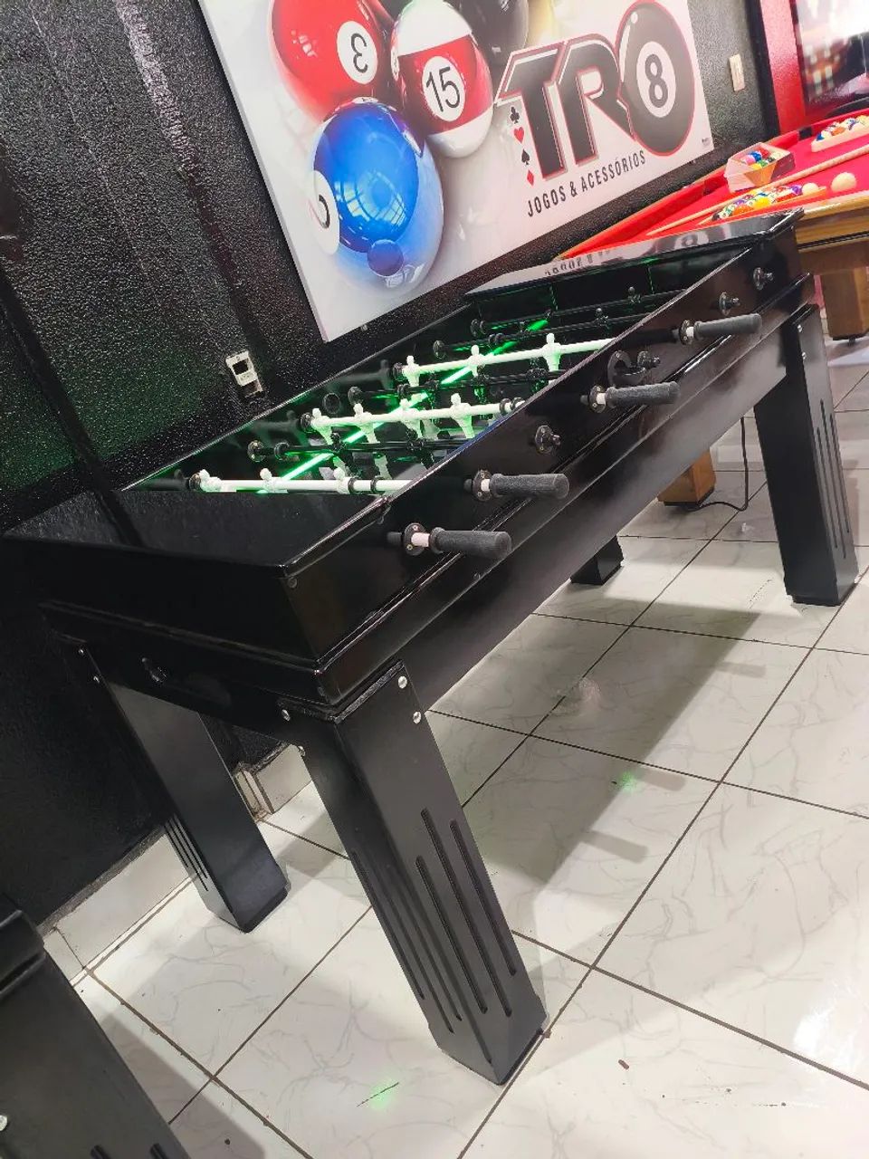 MESA DE PEBOLIM COM LED TAMANHO OFICIAL  - Foto 2