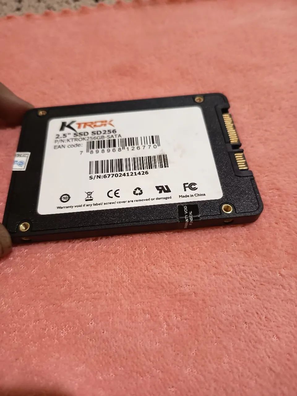 SSD de 256 GB funcionando perfeitamente  - Foto 2