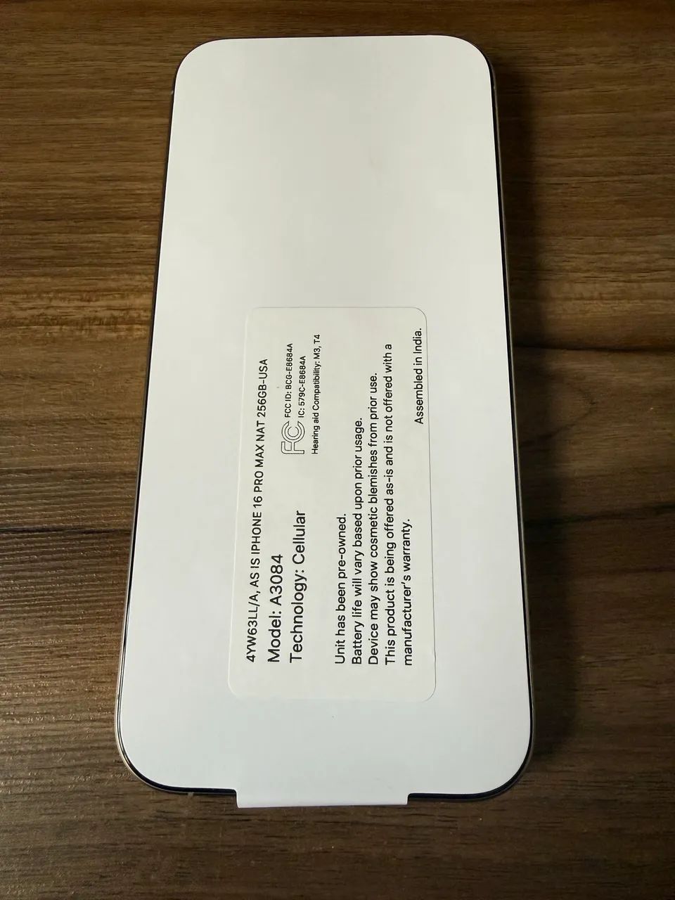iPhone 16 pro Max 256 prata (nunca usado) - Foto 2