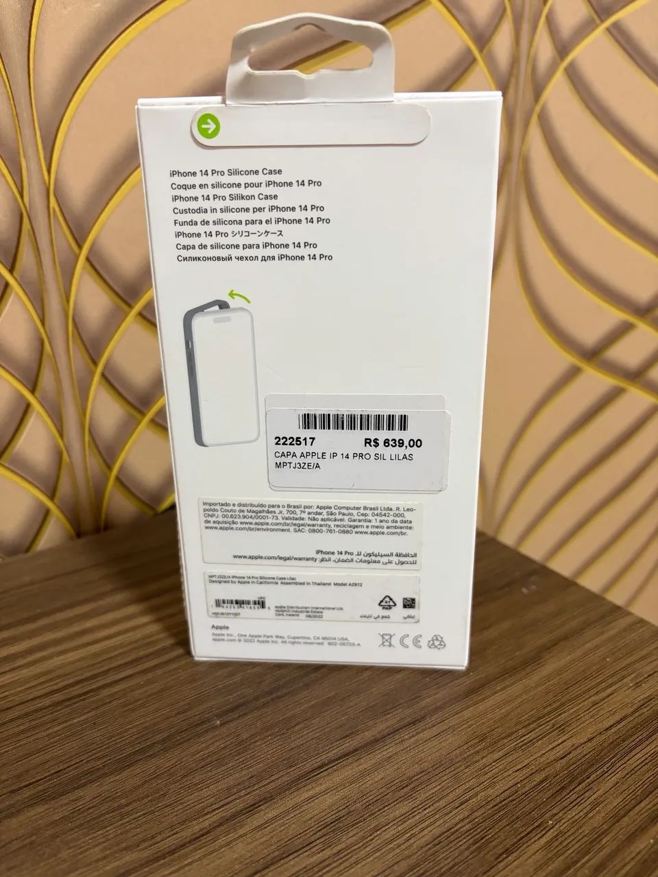 Capa iPhone 14 Pro original Apple lilás  - Foto 2
