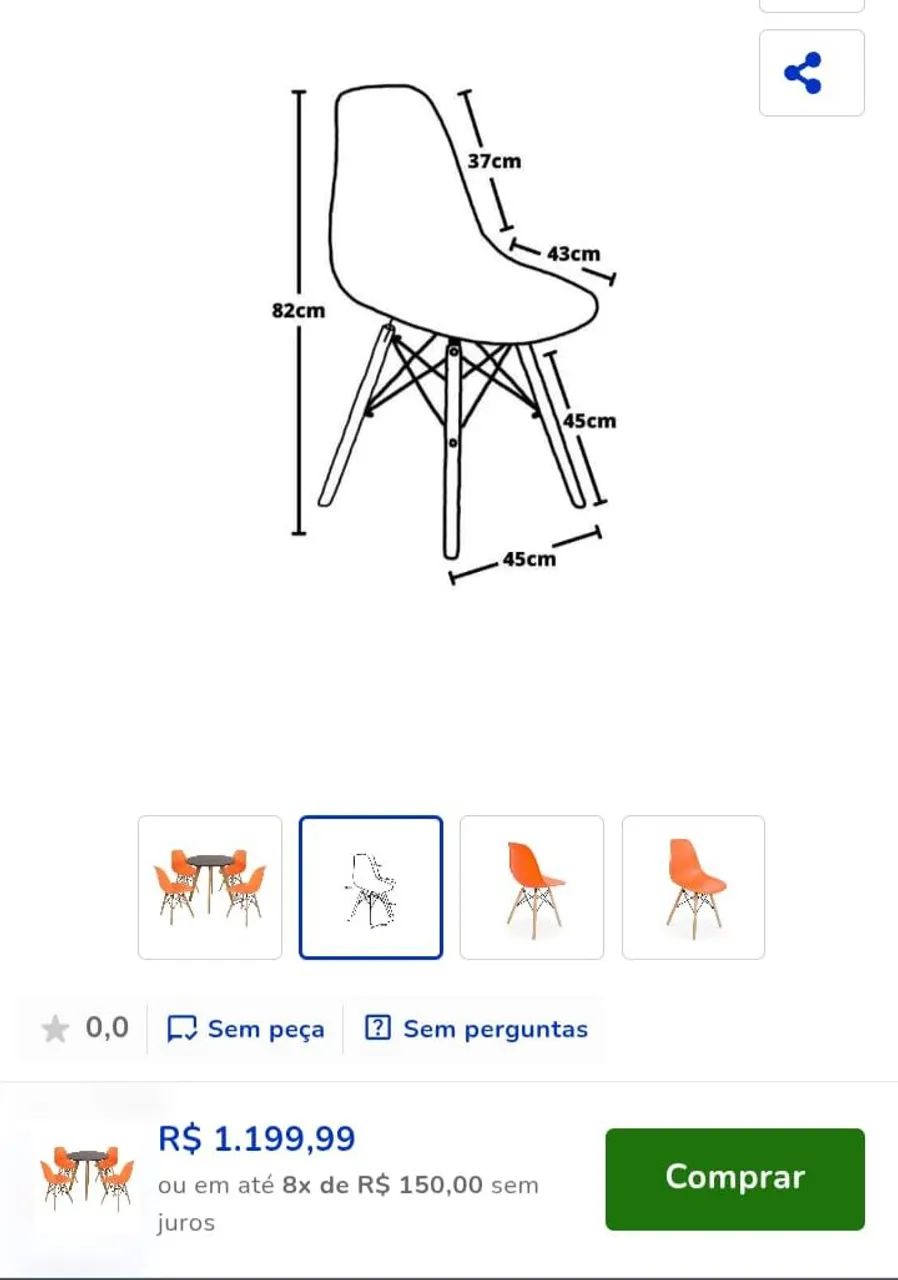 Vendo mesa com tampo circular diâmetro de 120m - Foto 3