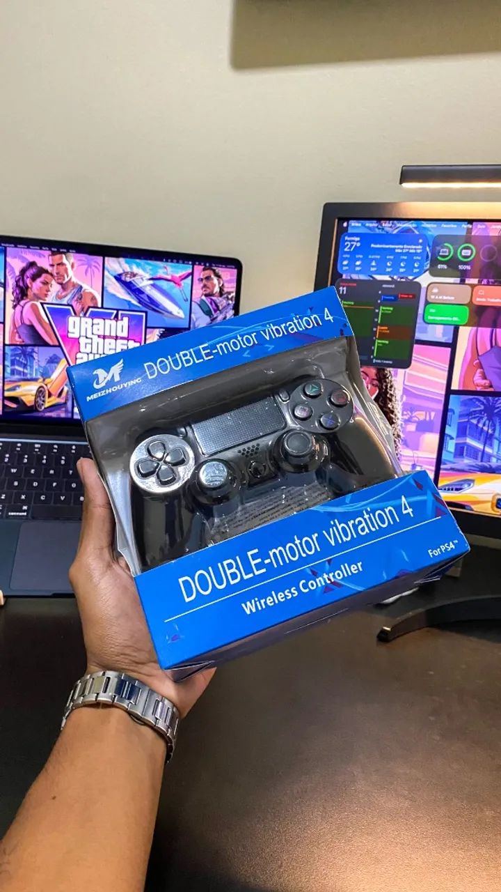 Controle Sem Fio - Compatível com PS4, PC, celular e TV - Foto 3