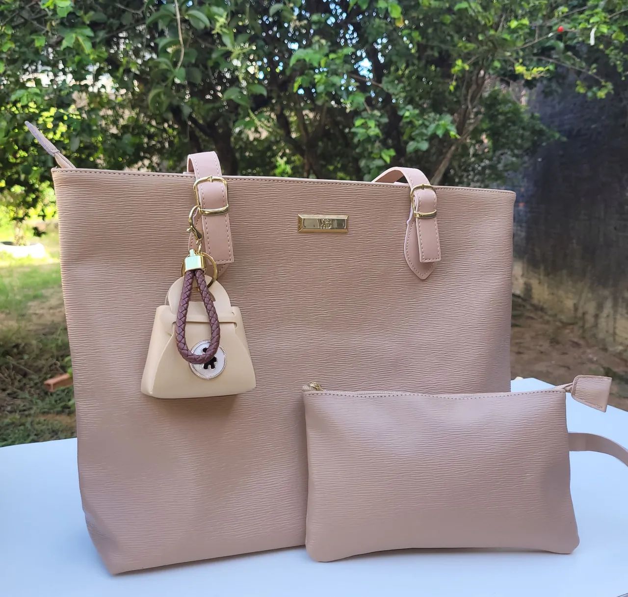 Bolsa feminina grande de lado - Foto 3