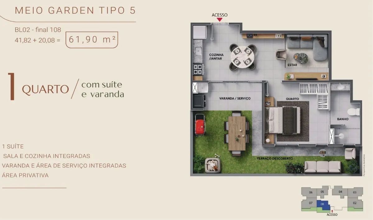 Apartamentos de 1, 2 e 3 Quartos  - Foto 3