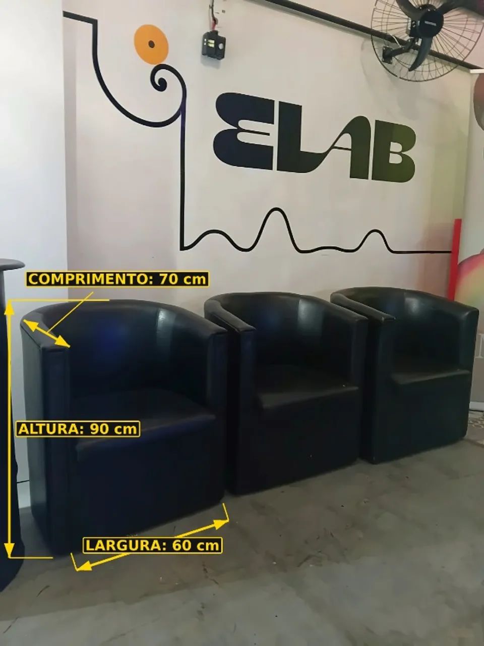 Poltronas Material Couro 