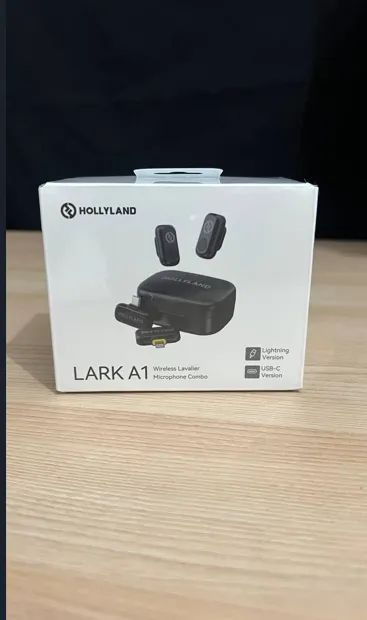 Microfone Hollyland Lark A1 Duo Combo Duplo Para 2 Pessoas Usb-c  e Lightning Preto - Lacr - Foto 2