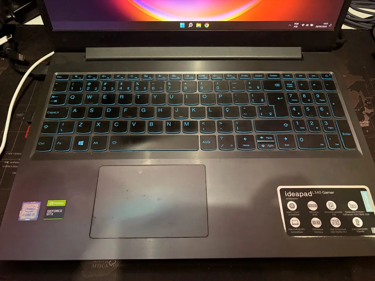 Notebook Gamer Lenovo Ideapad L340 - I5 Preto - Foto 2