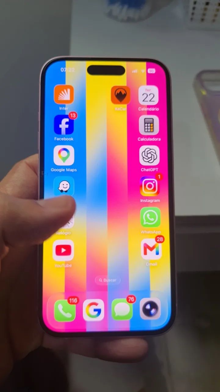 Iphone 15 128gb Rosa Dual E-Sim na Garantia - Foto 3