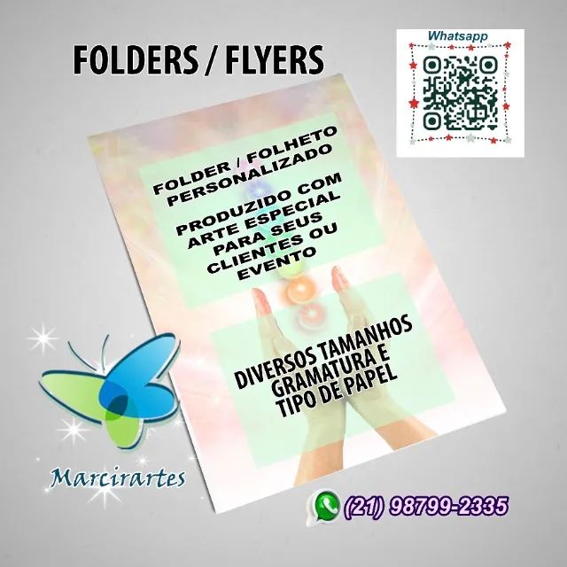 Folder, panfleto, flyer para divulgação diversos modelos