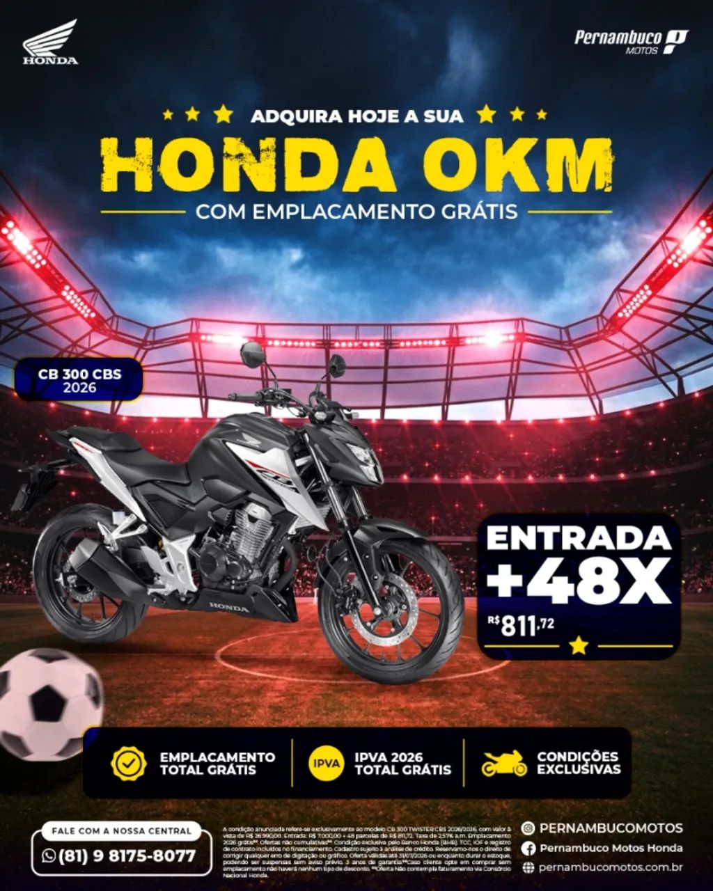 CB 300F TWISTER CBS 0KM.