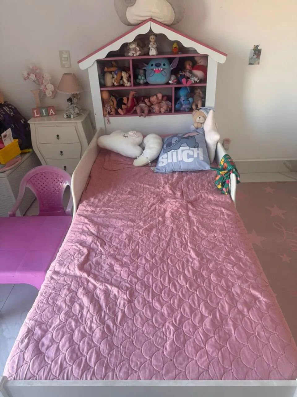 Cama infantil com auxiliar e dois colchões  - Foto 2