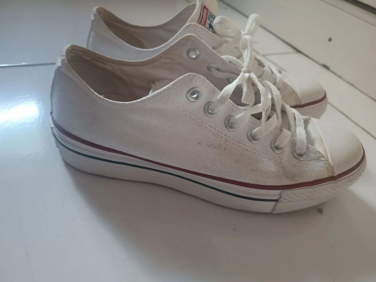 ALL star plataforma branco