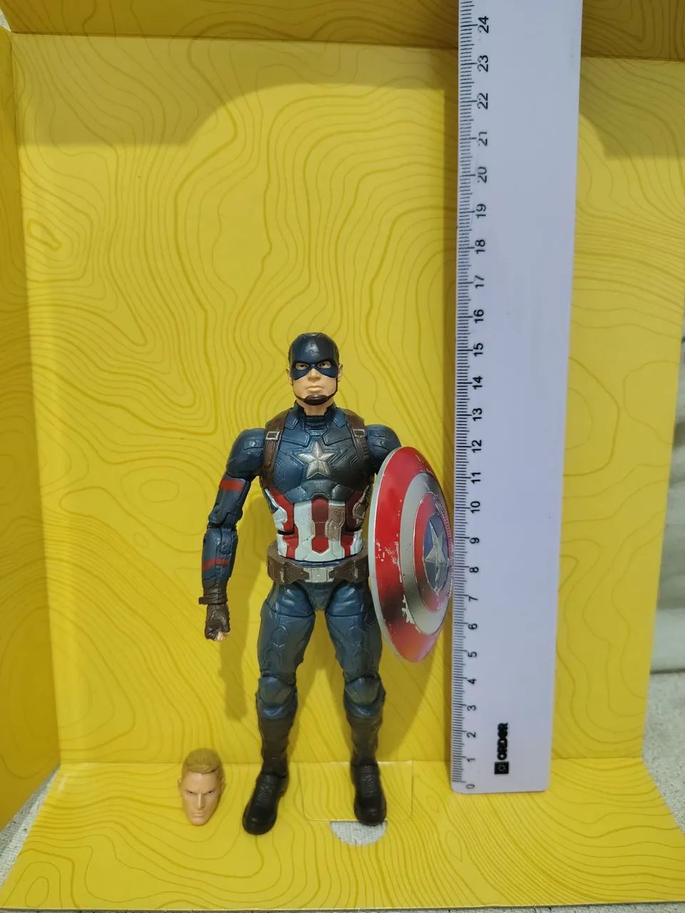 Boneco capitão América  querra civil do 3 Pack 