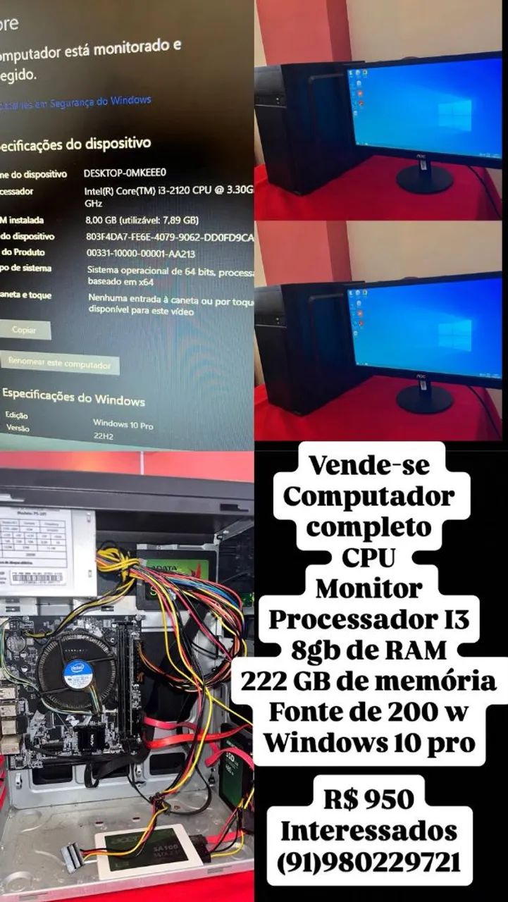 COMPUTADOR CPU+MONITOR