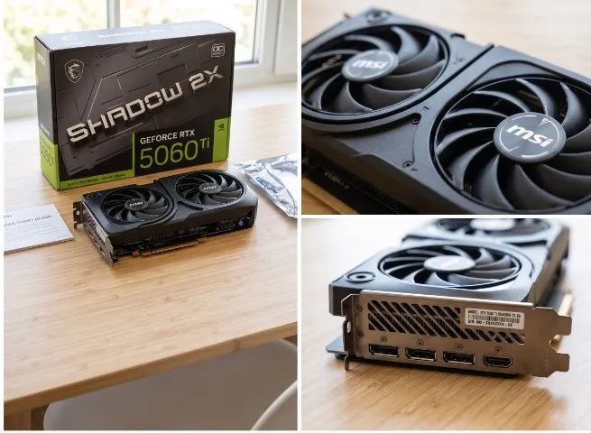 RTX5060ti 8g Msi  Shadow 2x Oc Plus 8GB Gddr7