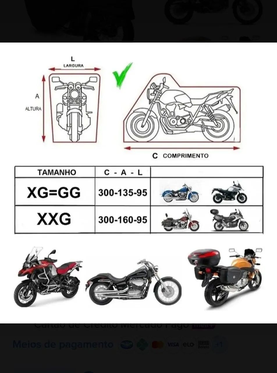 Capa para moto  - Foto 2