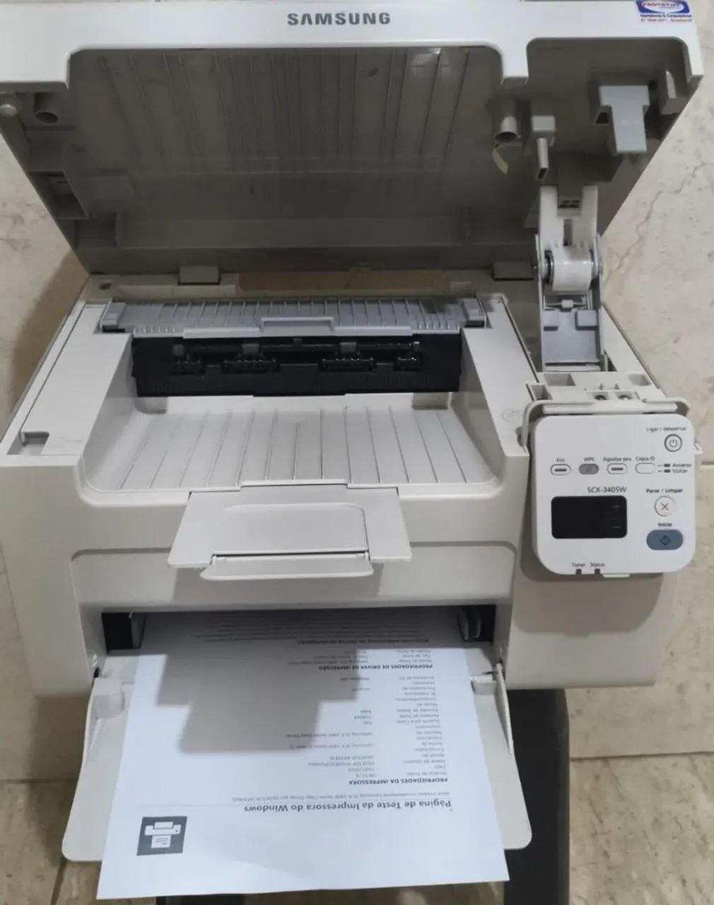 Impressora Samsung SCX-3405W - Multifuncional, com wi-fi, completa, monocromática  - Foto 3